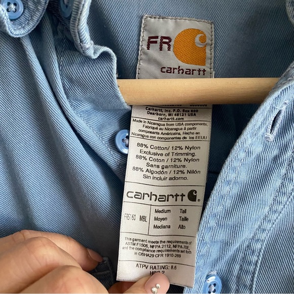 Carhartt FR Long Sleeve Button-Down - Picture 9 of 11